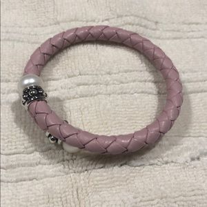 Honora Leather, S/S and Pearl Cuff